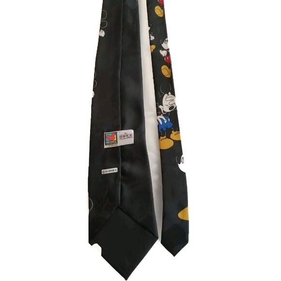 Vintage Disney Unlimited Tie Silk Necktie Mickey Mouse All Over Print Mens Gift - Picture 4 of 5